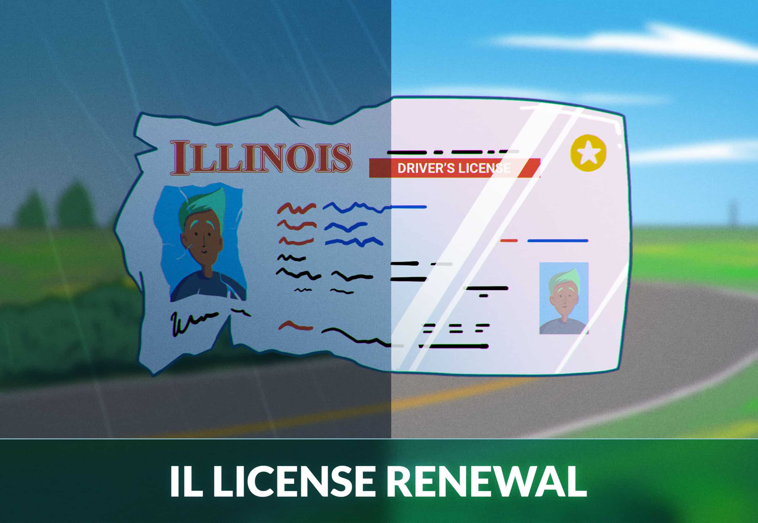 drivers license font illinois